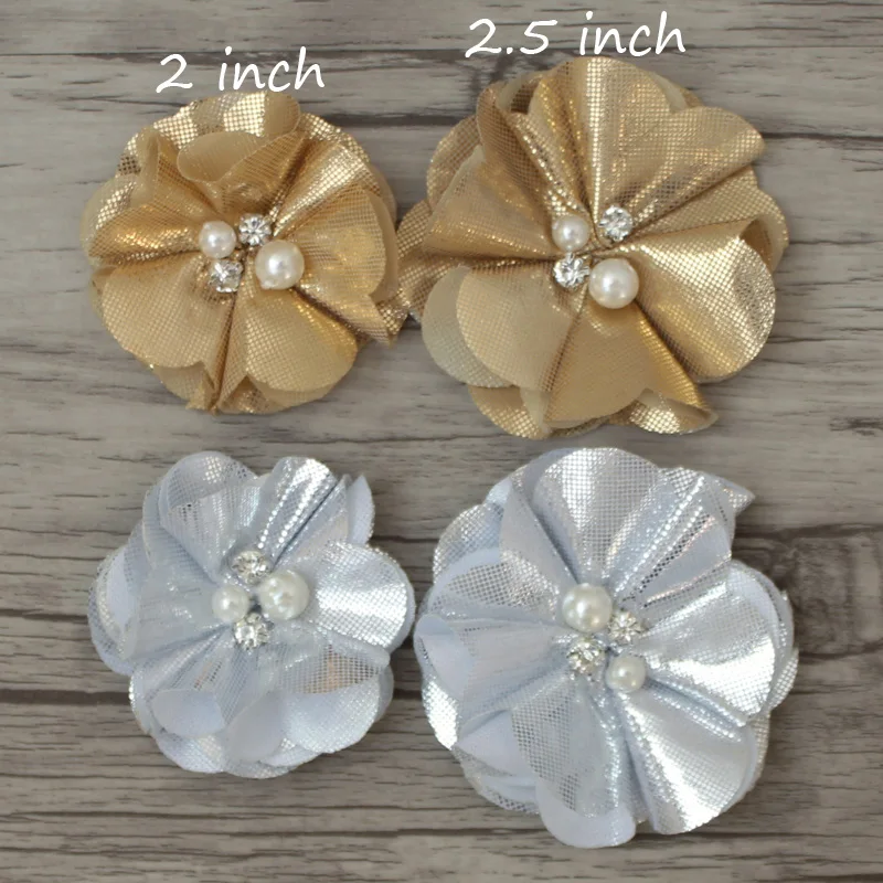 Золотой Серебряный блестящий цветок из бисера|flower flower|flower goldflower glitter |