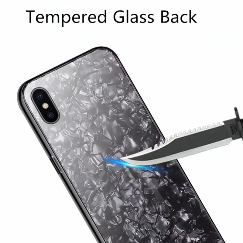 for iphone XS Max X Glass Case XR 5.8 6.1 6.5 Tempered Back Apple 8 7 6 6s Plus Shell |