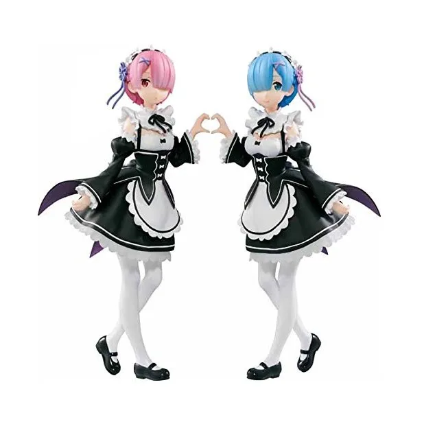 2 шт./компл. Re Zero kara Hajimeru Isekai Seikatsu ОЗУ rem фигурку ПВХ игрушки коллекция кукла аниме