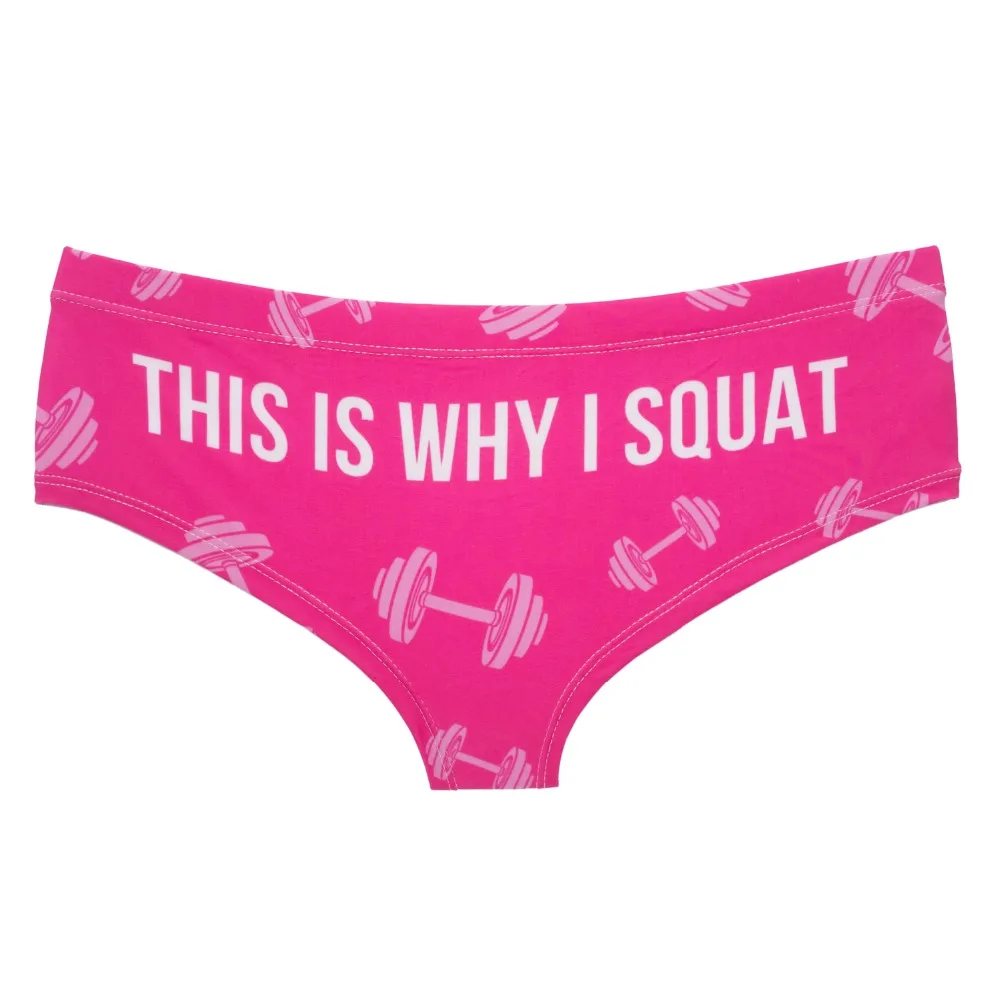 3d печать вот почему я приседаю розовые трусики нижнее белье трусы для женщин|briefs