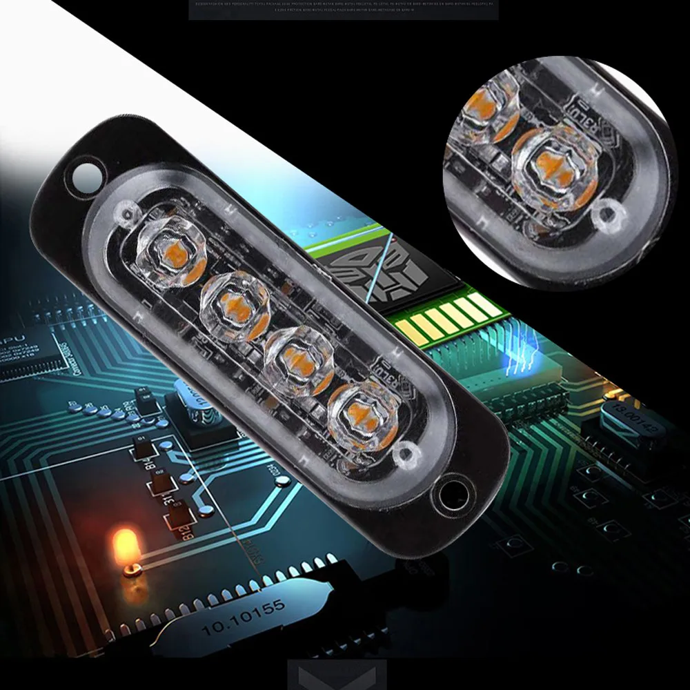 2019 новый модный 4 светодиодный аварийный светильник для автомобиля грузовика