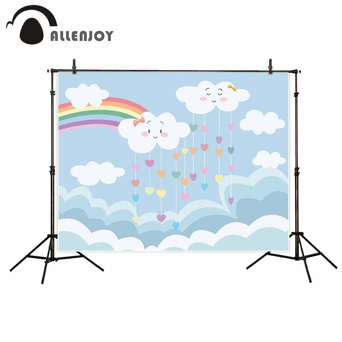 Allenjoy фото фон Мультфильм Облако Радуга галстук-бабочка новорожденный Фотофон
