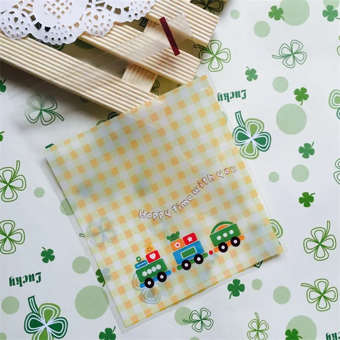 Прозрачные пластиковые пакеты для упаковки печенья 22 дизайна 100 шт. свадебные