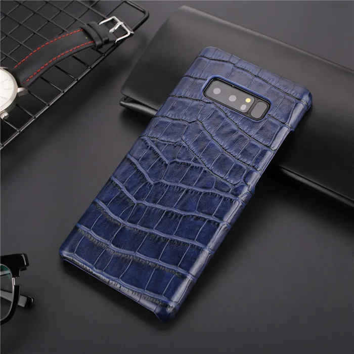 blue Роскошный брендовый кожаный чехол для samsung galaxy note 8 чехол для телефона note8 note 9 Чехлы и чехлы в виде ракушки - Цвет: blue
