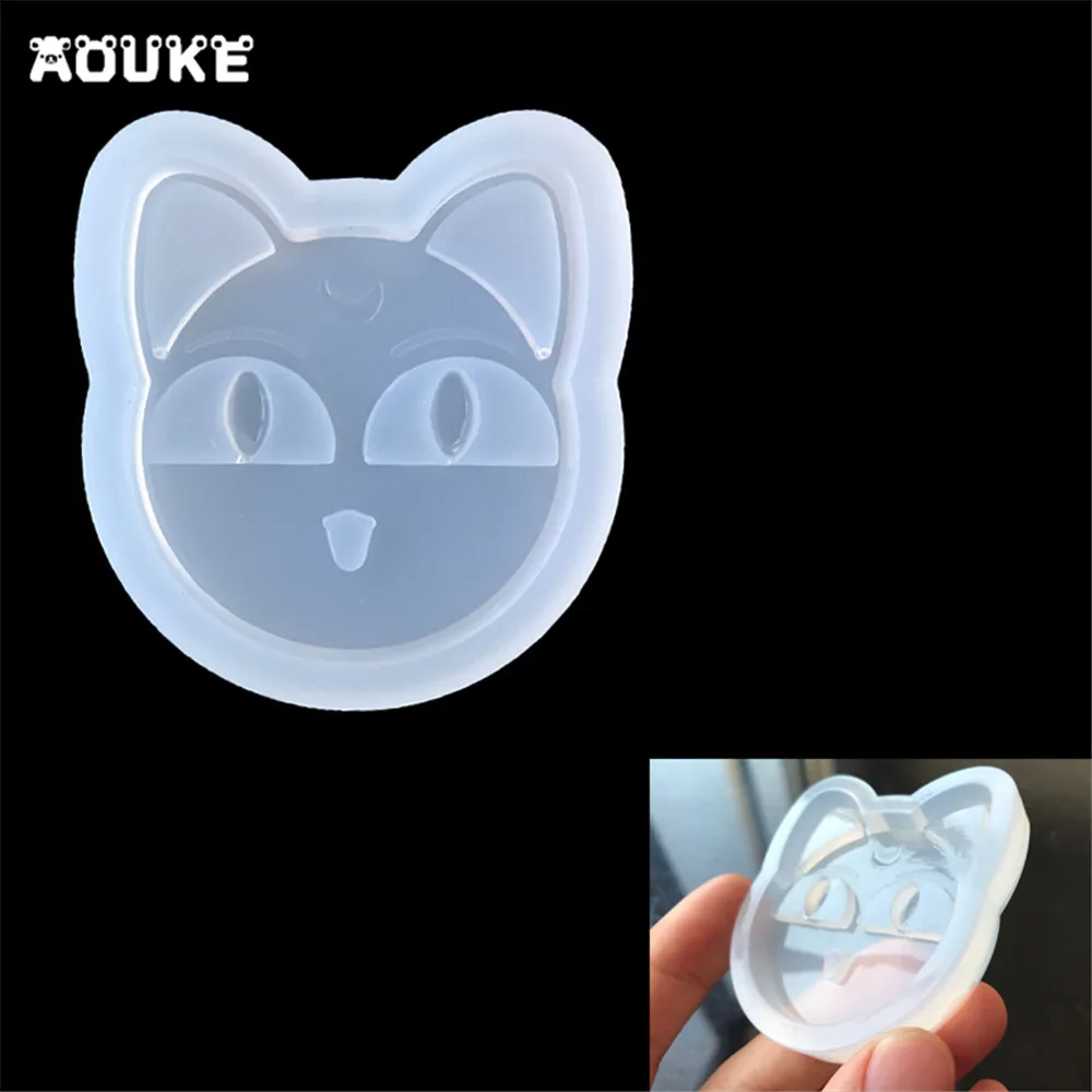 Прозрачные силиконовые формы в форме лица мультяшного кота аксессуары сделай