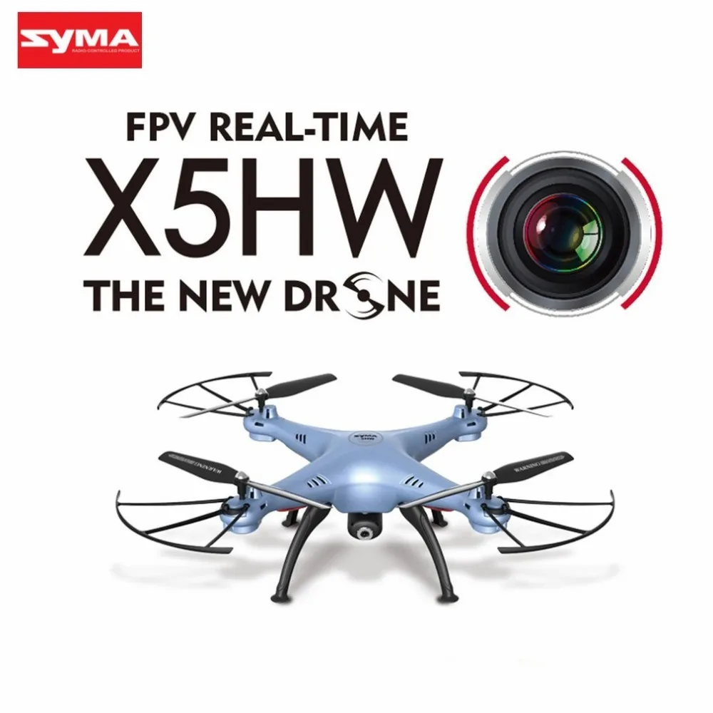 SYMA X5HW Радиоуправляемый Дрон с камерой 0.3MP HD Wifi FPV селфи дроны Квадрокоптер