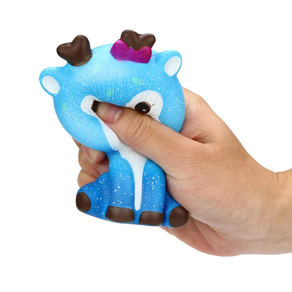Милые игрушки для малышей Kawaii мультяшный Галактический олень Сжимаемый медленно