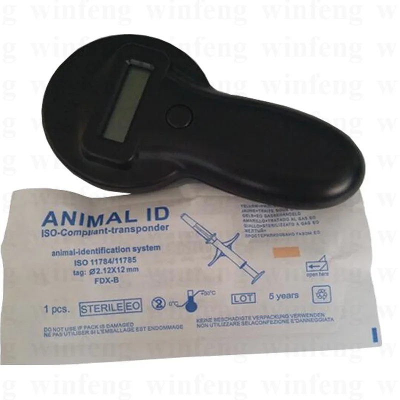 134 2 khz ISO11784/785 FDX портативный RFID считыватель питомца микрочип сканер животных