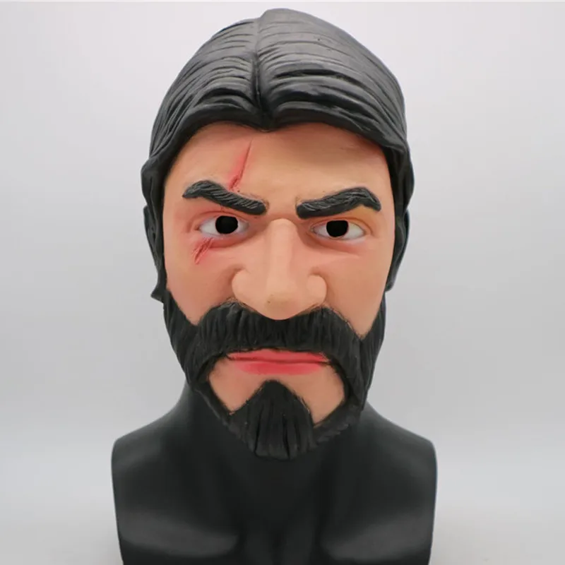 Игра John Wick Reaper латексная маска для косплея аксессуары Полное Лицо Реалистичная TPS