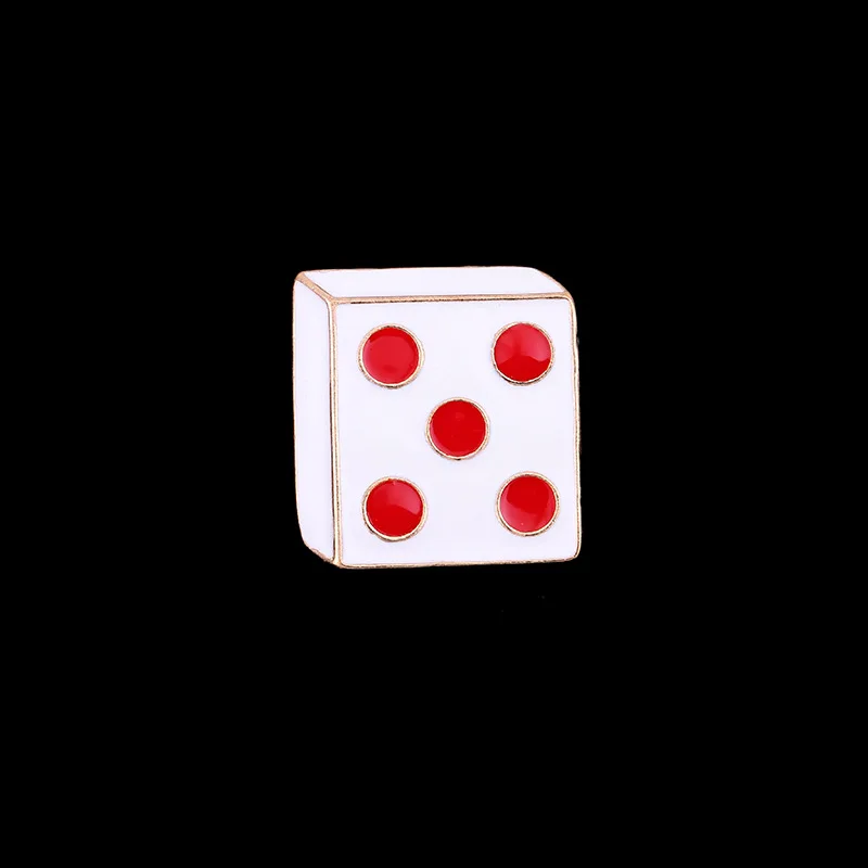 Милые Мультяшные квадратные Броши унисекс эмалированные булавки мини-кубики