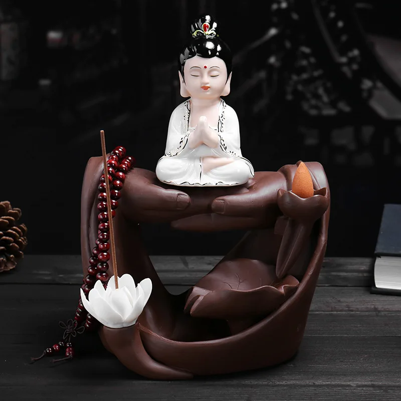 Духовая печь с фиолетовым песком Tathagata Guanyin сандаловая креативная домашняя
