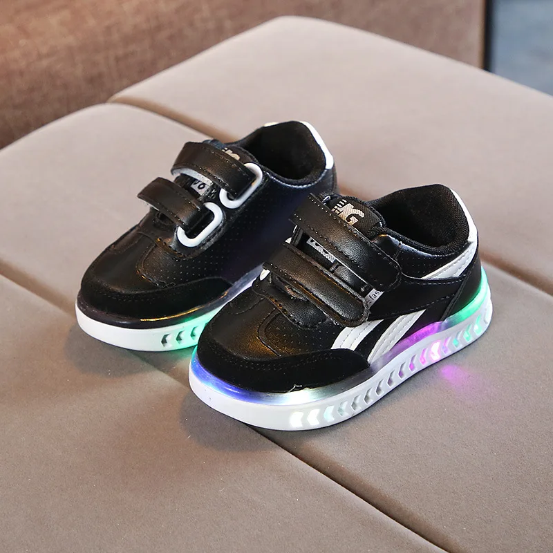 kids sneakers led shoes children girls boys sports fashion casual breathable running luminous light up | Детская одежда и обувь