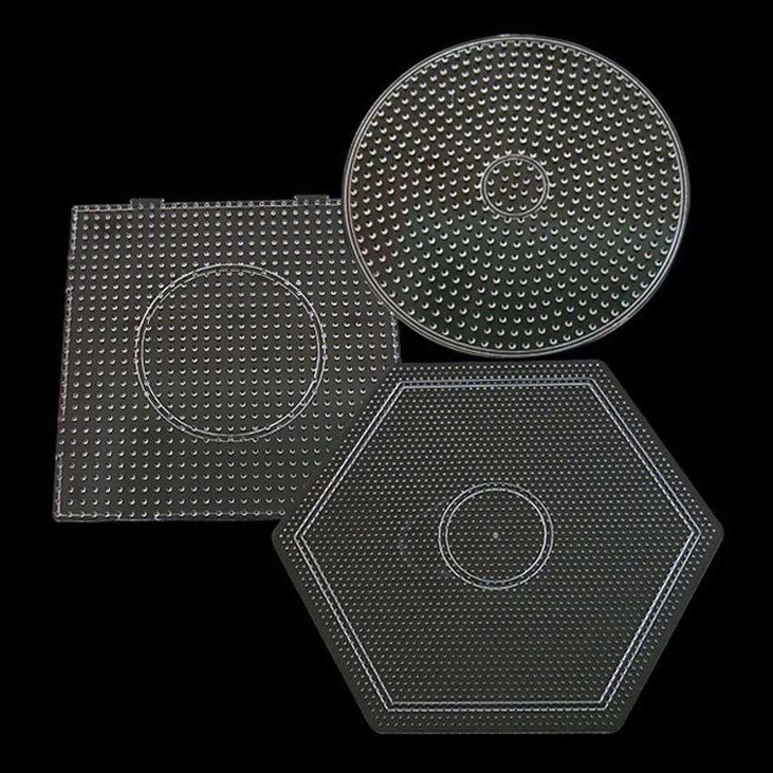 DOLLRYGA 2,6 мм Хама бусины Pegboard шаблон доска инструмент круглый квадратный образовательный DIY фигура материал доска Perler бисер lote