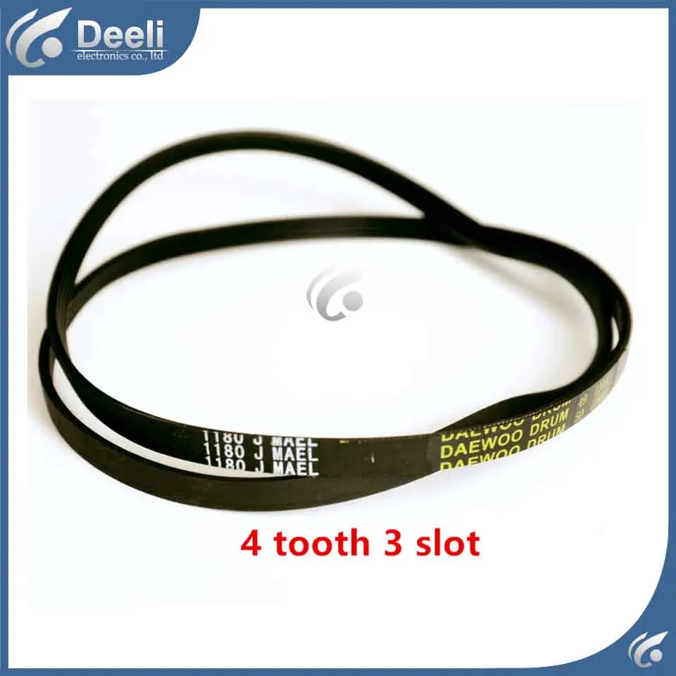 

1pcs for washing machine belts 1180J MAEL treadmill motor belts fitness drive belts 4 tooth 3 slot good working