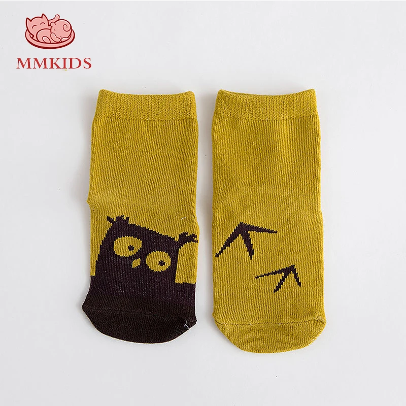 2 Pairs Of Selling 0-3 Baby Socks 100%Cotton Warm animal Cartoon Cute Breathable Non-slip Spring Autumn Boy Girl Newborn | Мать и ребенок