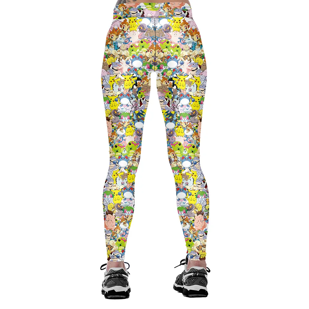 

Unisex 3D Digital Print Pokemons Fitness Leggings Elastic Hiphop Party Pants Trousers Ropa Mujer