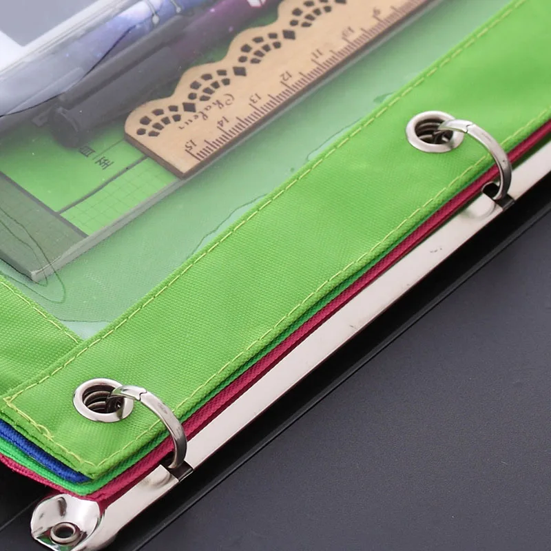 Папка для карандашей на молнии с прозрачным окошком 100 шт.|home organization|storage bag pouchstorage
