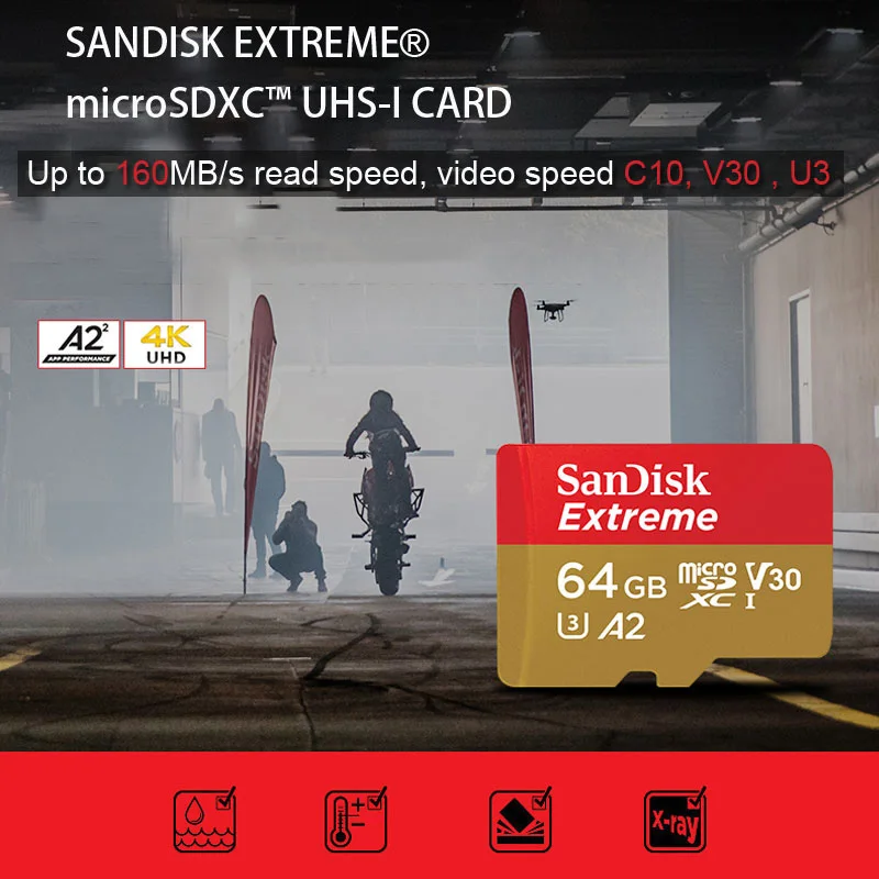 SanDisk карта памяти Micro SD класс 10 32 ГБ 64 100 128 ГБ|card tin|microsd 16card combination |