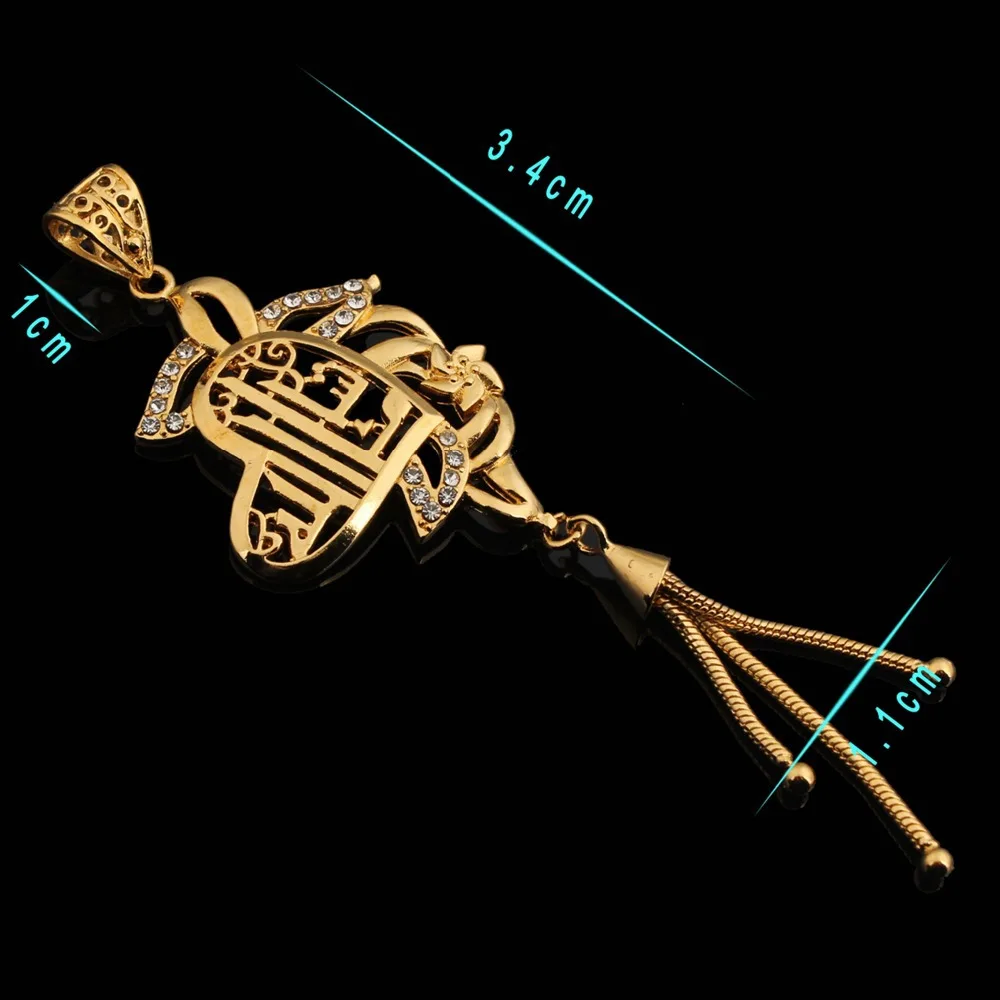 Золотой цвет африканские ювелирные изделия подвеска ожерелье винтажные