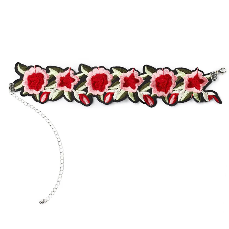 Женское Ожерелье чокер серебряного цвета с цветочным принтом|chokers necklaces for women|choker