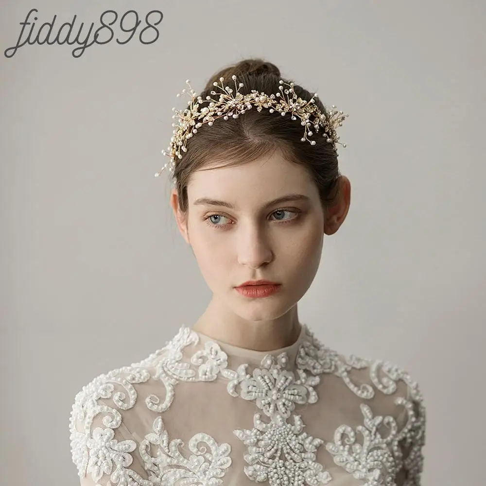 

2019 Newest Fashion Wedding Bride Headband Accessories Women Prom Bridal Hair Accessories Handmade Head Piece for Wedding