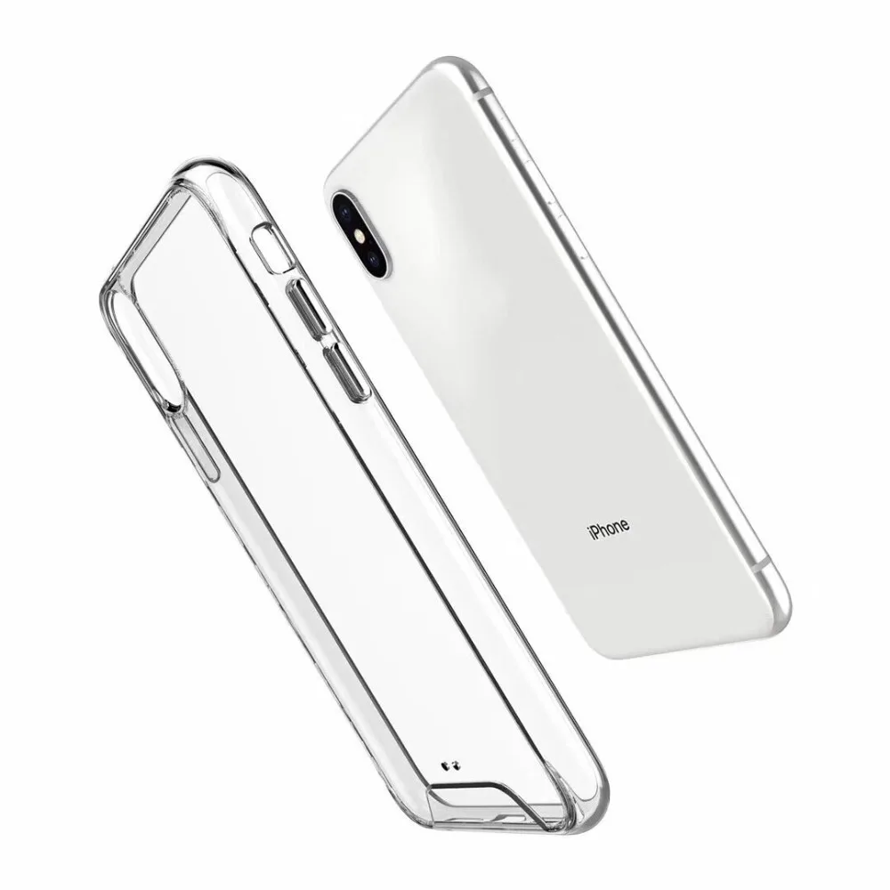 Роскошный прозрачный чехол для телефона с защитой от царапин iphone xs max xr x 6 6s 7 8 plus X