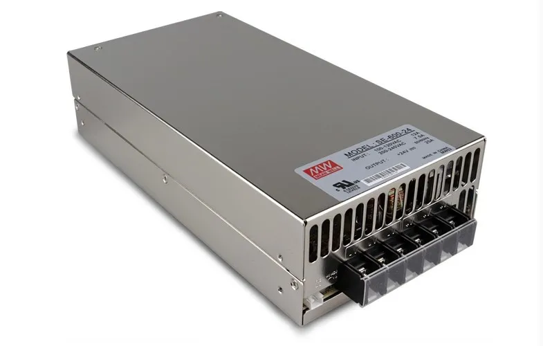 

SE-600-24; 24В/600 Вт meanwell Переключатель режим светодиодный источник питания; AC100-240V вход; 24В/600 Вт Выход