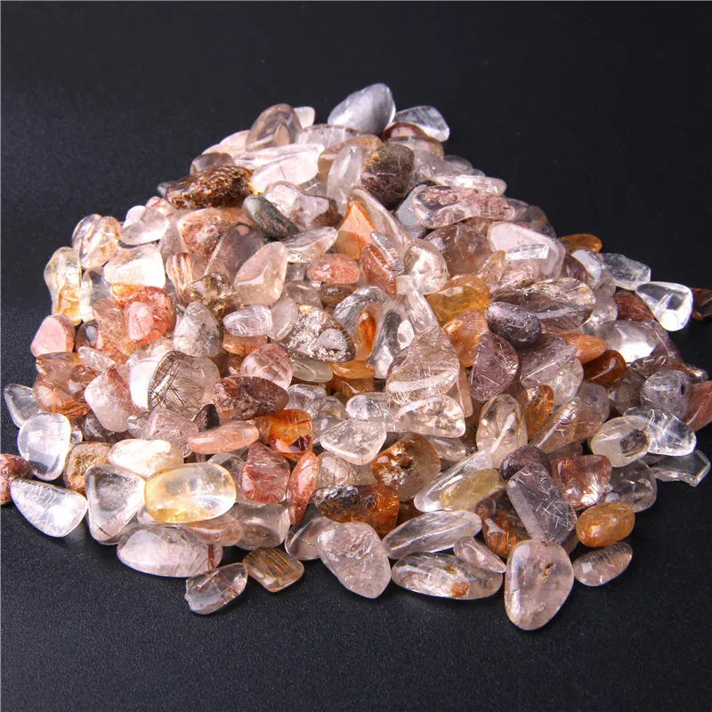 50 г Mix Quartz rutilaed кристаллический камень кусочки гальки бусы образец Декор
