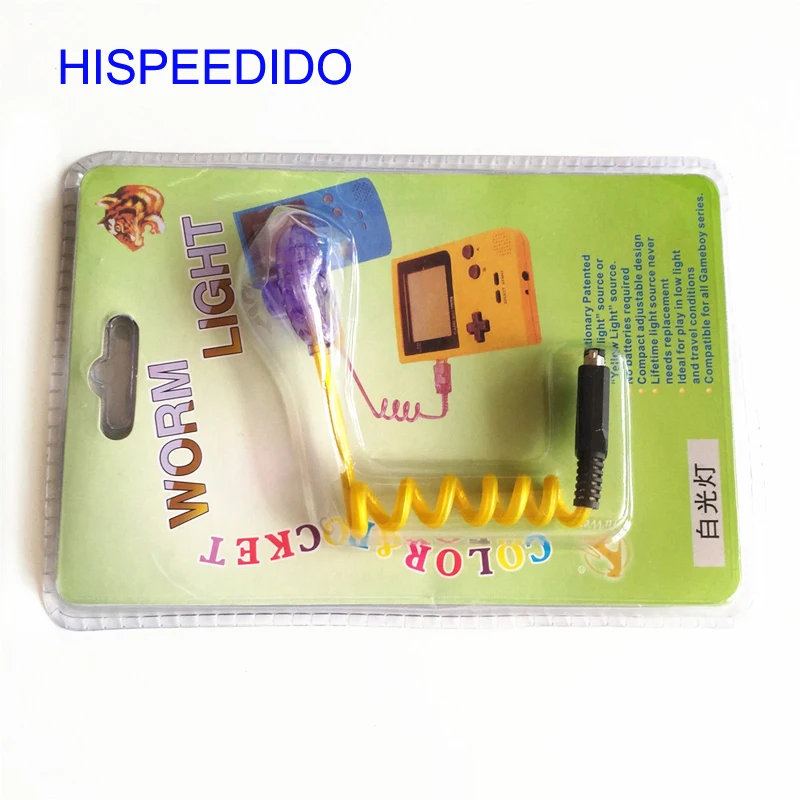 Гибкие светодиодные лампы hiseedo для Nintendo GBC GBP червячный свет освещение Gameboy цвет и