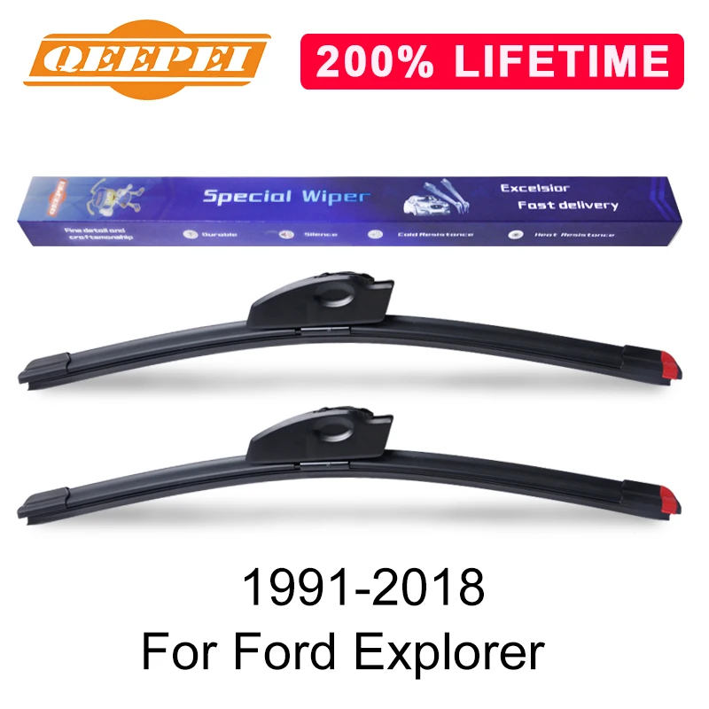 QEEPEI заменить стекла пополнения стеклоочиститель лезвия для Ford Explorer 1991-2018 лобовое