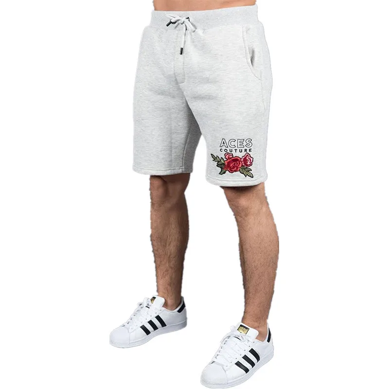 GYMLOCKER мужские Бодибилдинг шорты выше колена тренажерные залы фитнес slim fit