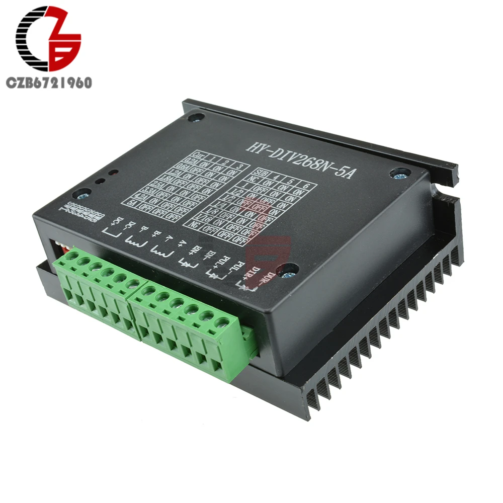 TB6600 4A 5A 1 оси драйвер шагового двигателя Управление; доска DC 12 V-48 V, на возраст 2, 4, фаза гибридный шаговый двигатель с электродвигательного привода Управление для Arduino