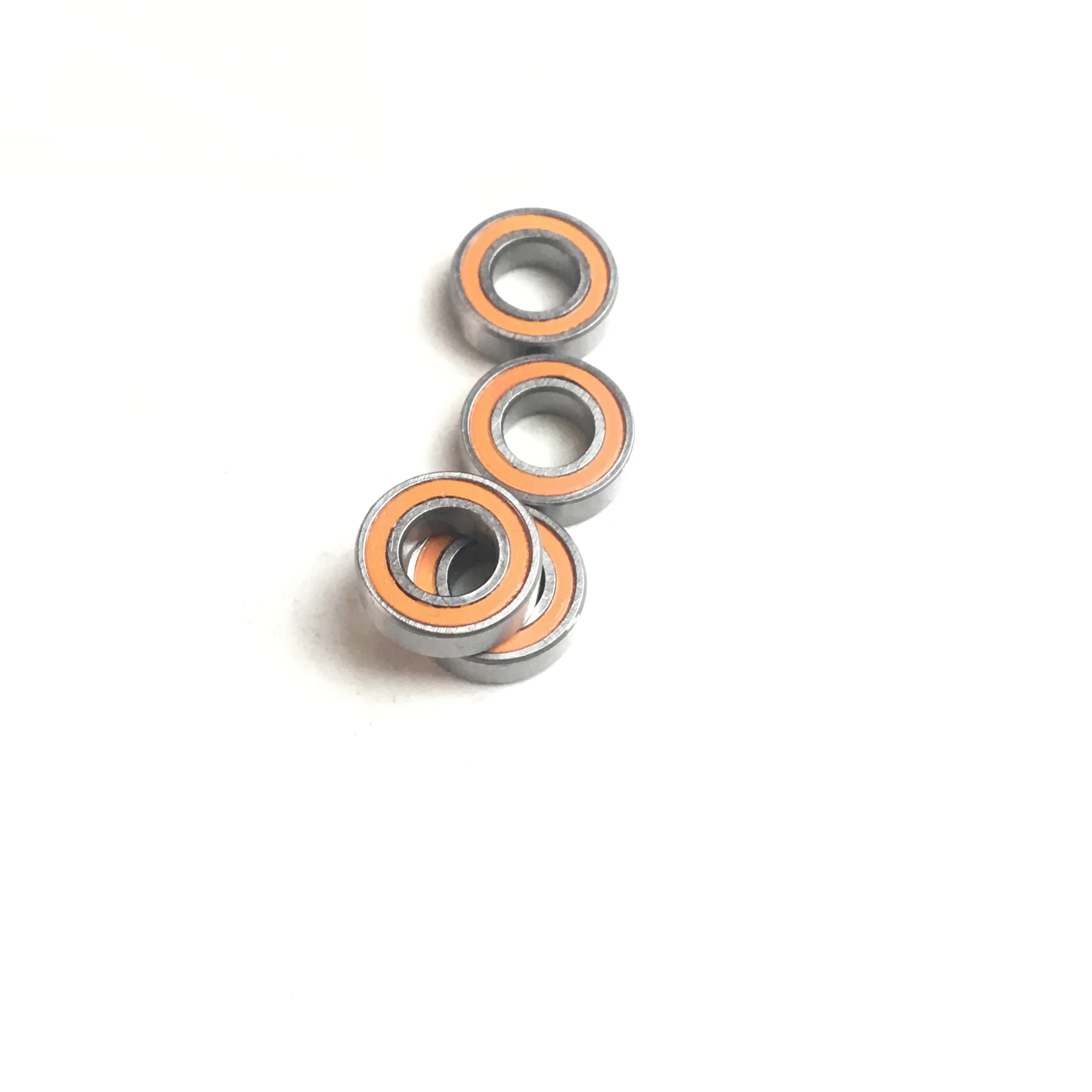 AXK MR105RS подшипник ABEC-7 (10 шт.) 5X10X4 мм миниатюрные MR105-2RS шарикоподшипники оранжевые