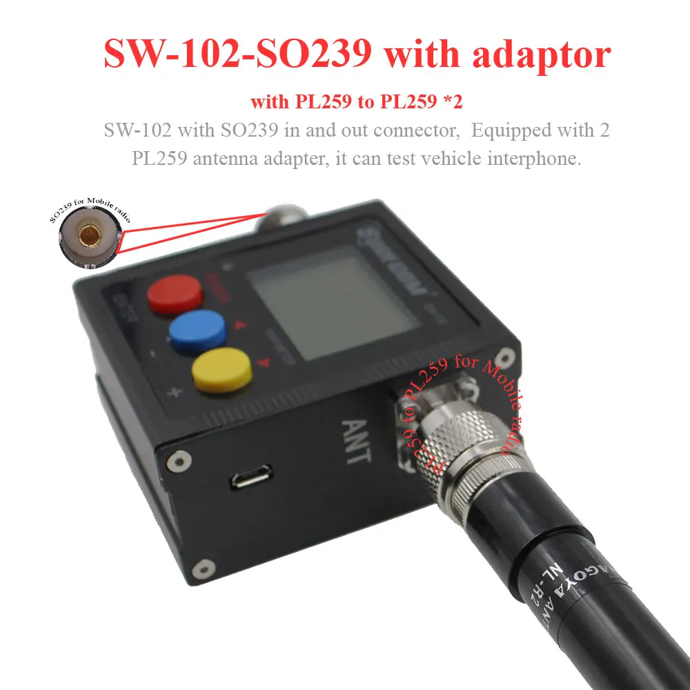 Обновление версии Surecom SW 102/SW102 125 525 МГц антенна УКВ СКВ Мощность & измеритель