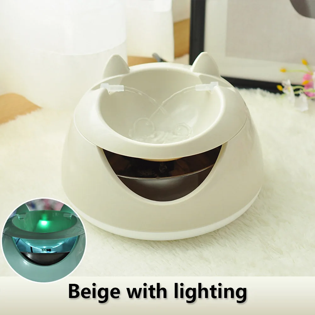 Портативный USB Электрический диспенсер для воды для домашних животных, бутылка для воды для собак, миска для воды для кошек, автоматический светящийся фонтан для домашних животных для кошек и собак