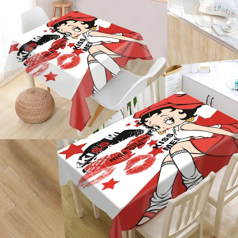 Shunqian Custom betty boop скатерть квадратная/прямоугольная для свадебного стола