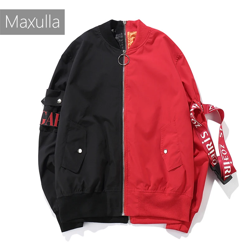 

Оригинальные весенние куртки Maxulla, куртки на молнии с принтом, уличная одежда, стильная куртка в стиле хип-хоп, крутая Мужская Уличная одежда...