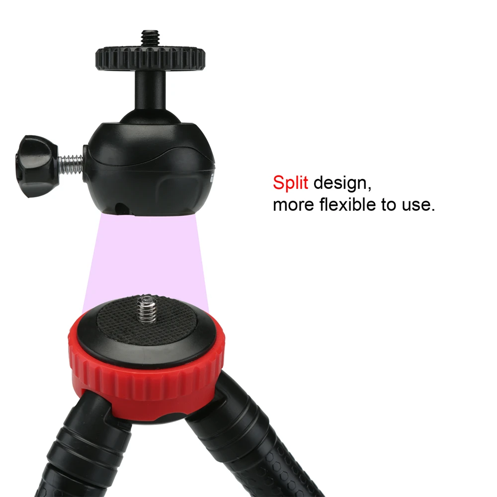 Портативный Гибкий штатив Осьминог GAQOU мобильный телефон мини с дистанционным