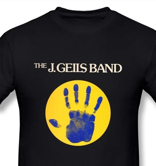 Мужская J. Geils Band Святилище Футболка Черный Классический Хлопок Мужчины Круглым