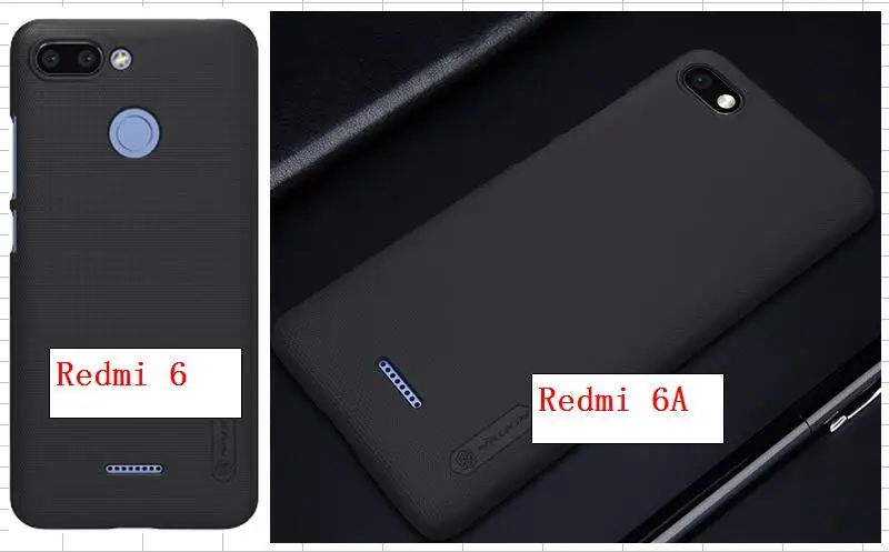 5 45 Redmi 6 чехол 6A задняя крышка оригинал Nillkin Матовый ПК Жесткий Чехол Подарочный