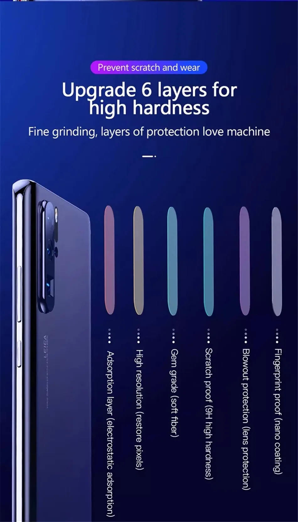 Защитная пленка для объектива камеры TOTU для huawei P30 Pro, металлическая задняя пленка из закаленного стекла для huawei P 30 Lite, защитное кольцо