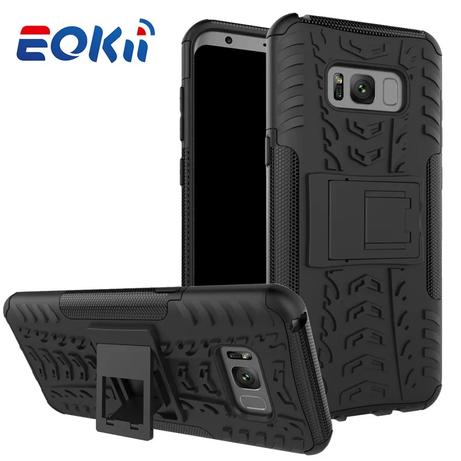 Eokii для Samsung Galaxy S8 случае Панцири 3D PC ТПУ силиконовый чехол плюс крышка g950 g955