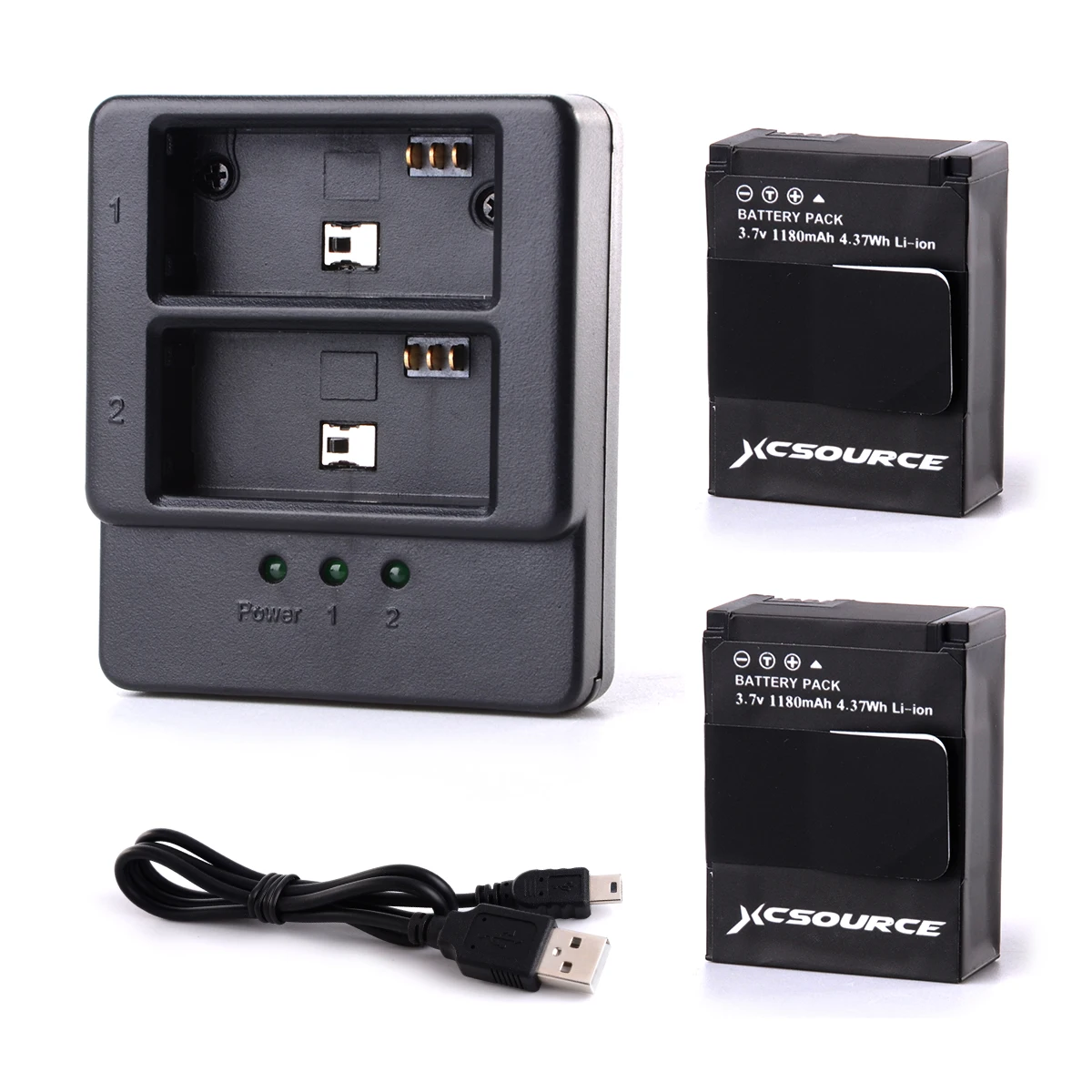 Dual USB Зарядное Устройство + 2 х 1180 mAh Батареи для Gopro HD Hero 3 BC319 | Электроника