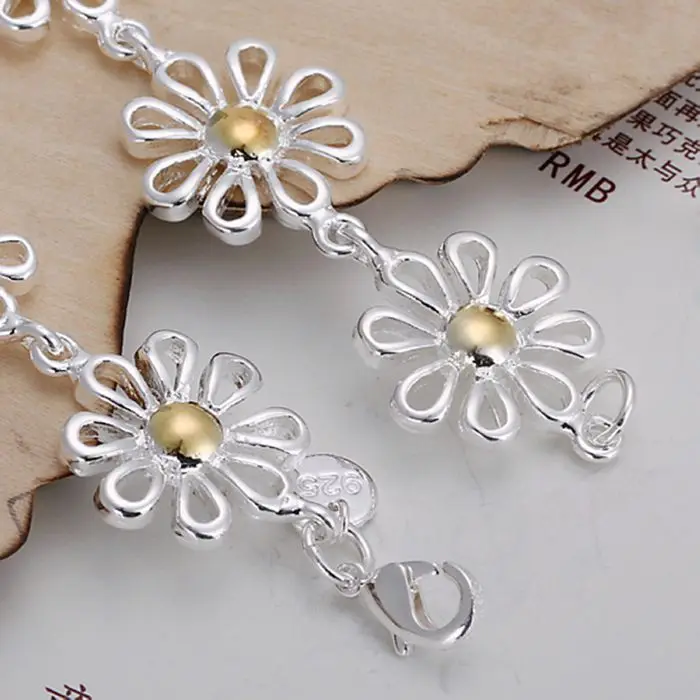 Браслет с серебряным покрытием модные ювелирные изделия из серебра 925 пробы