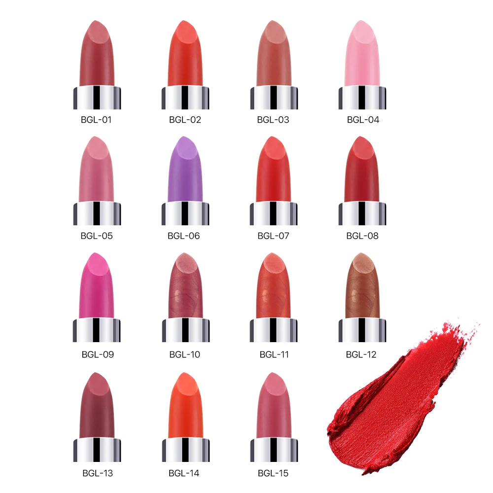 O.TWO.O Matte Lipstick 12 Colors lips makeup Long Lasting Velvet Silky Sexy Moisturizer Cosmetics |