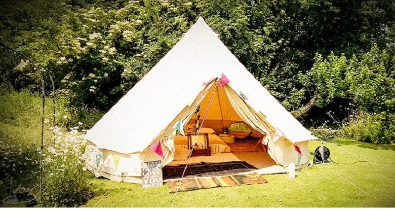 Grntamn диаметр 5 м водонепроницаемый колокол палатка открытый Glamping Палатка с дымоходом