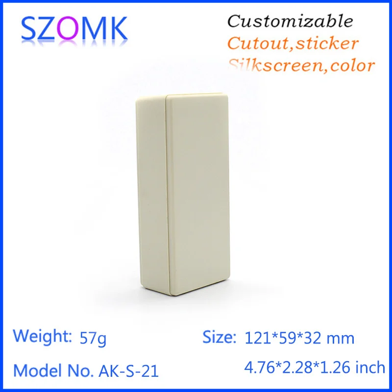 

50 pieces a lot Hight qualtity Small Junction Box Plastic Material Mini Case electronics enclosure plastic box 121*58*31mm