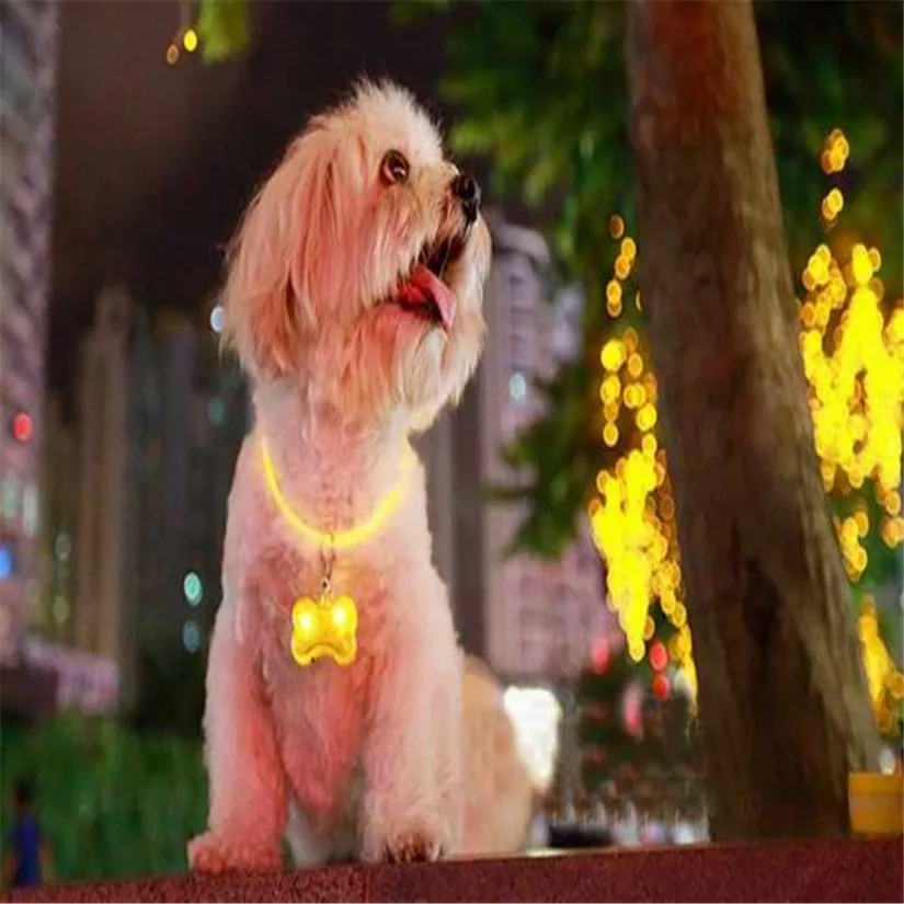 Новейший Pet 2x Безопасный светодиодный мигающий ошейник для собак с подсветкой