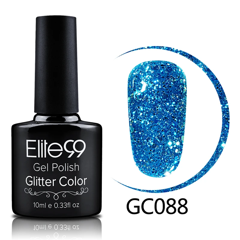 Elite99 10mlBling Блестящий Гель-лак для ногтей легкий замачиваемый Алмазный Гель-лак для ногтей отверждение Светодиодная лампа машина длительный лак для ногтей - Цвет: R-GC088