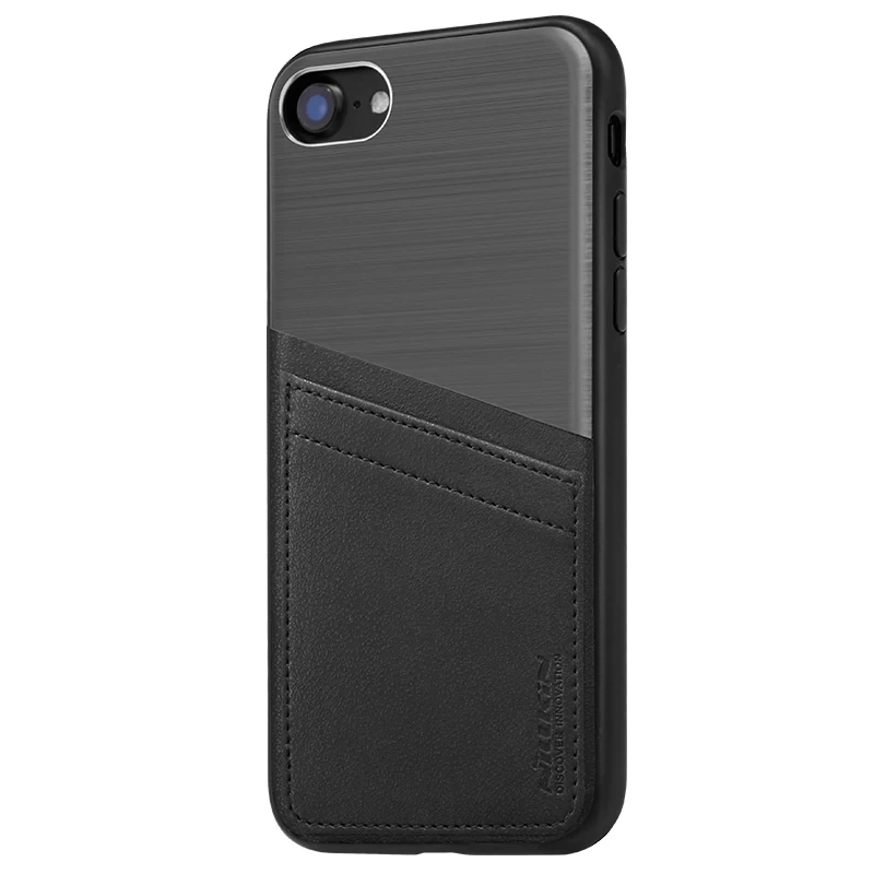 NILKIN для iphone 7 чехол NILLKIN Стильный комбинированный ретро кожаный+ Матовый металлический слот для карт задняя крышка для телефона для Apple iphone 7
